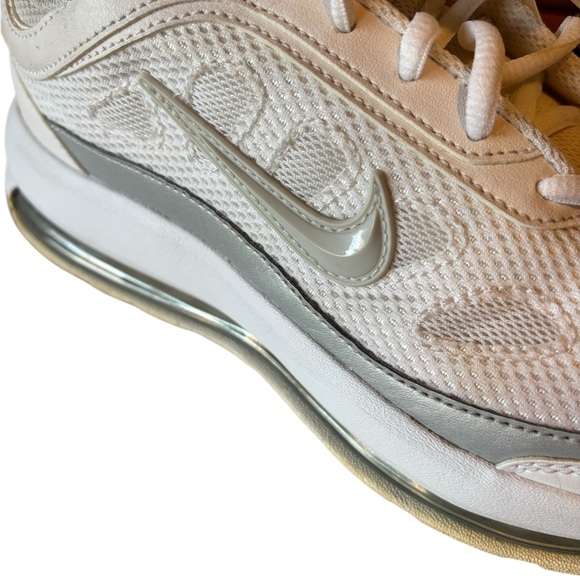 Nike Air Max Women's White and Silver Sneakers - Picture 2 of 7